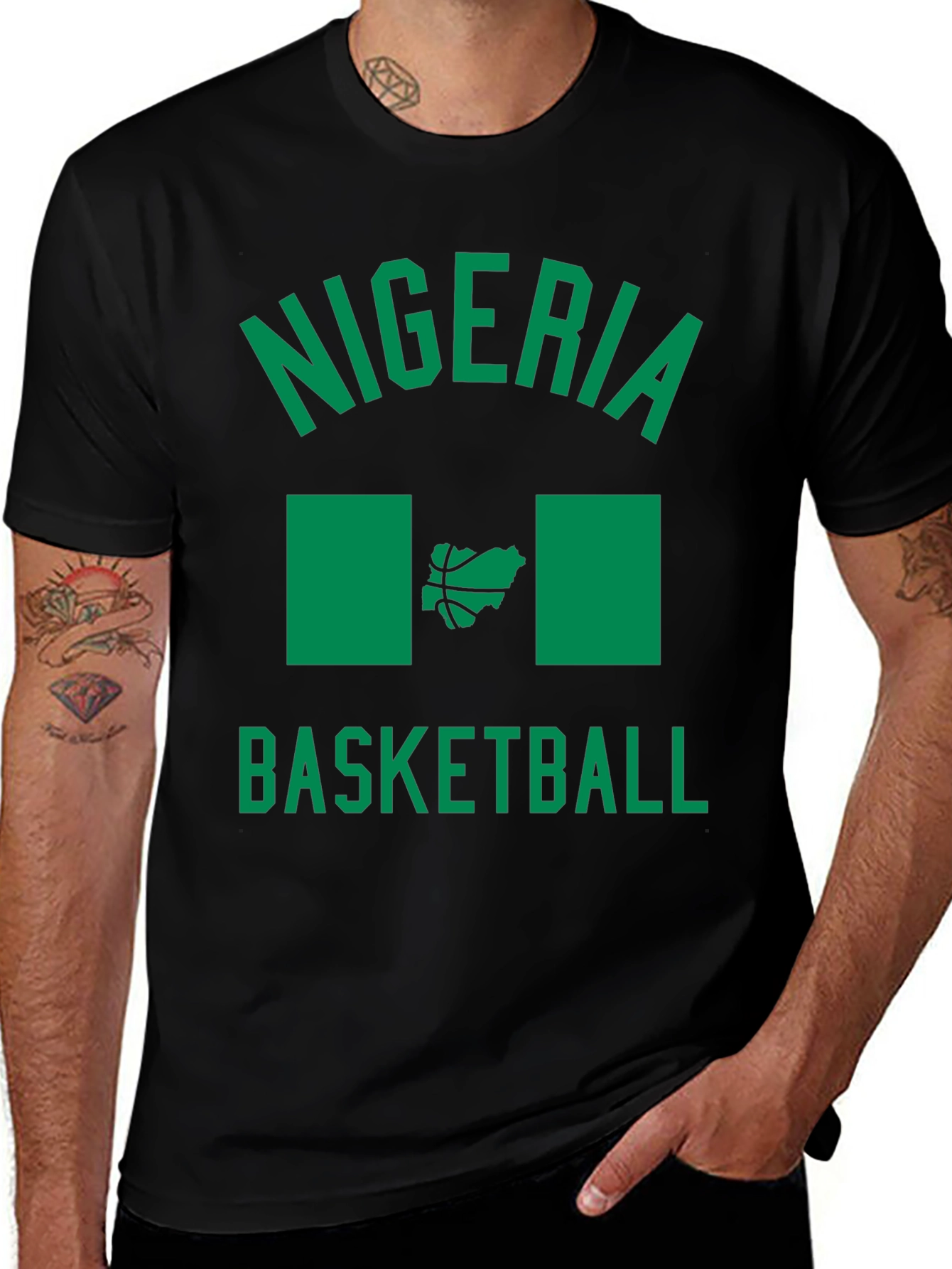 Nigeria Basketball Graphic T-Shirt