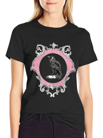 Raven Framed Graphic Tee - Mens Black T-Shirt