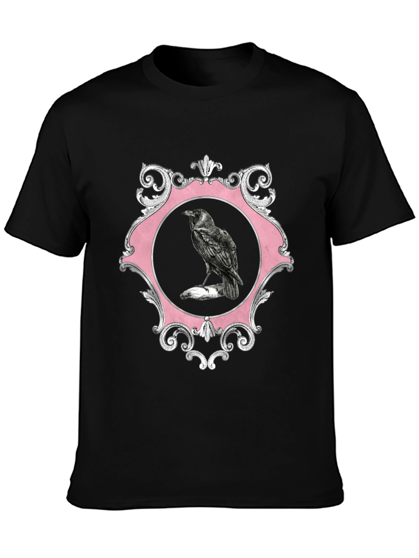 Raven Framed Graphic Tee - Mens Black T-Shirt