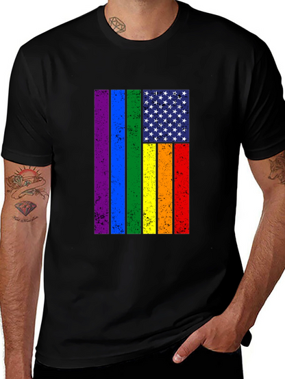 Rainbow Flag USA Pride T-Shirt