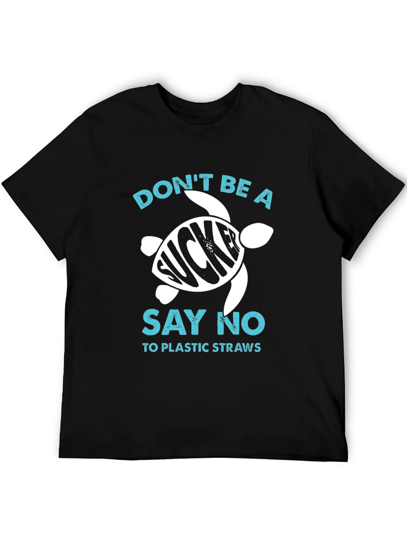 Eco-Friendly Dont Be a Sucker Turtle Graphic T-Shirt