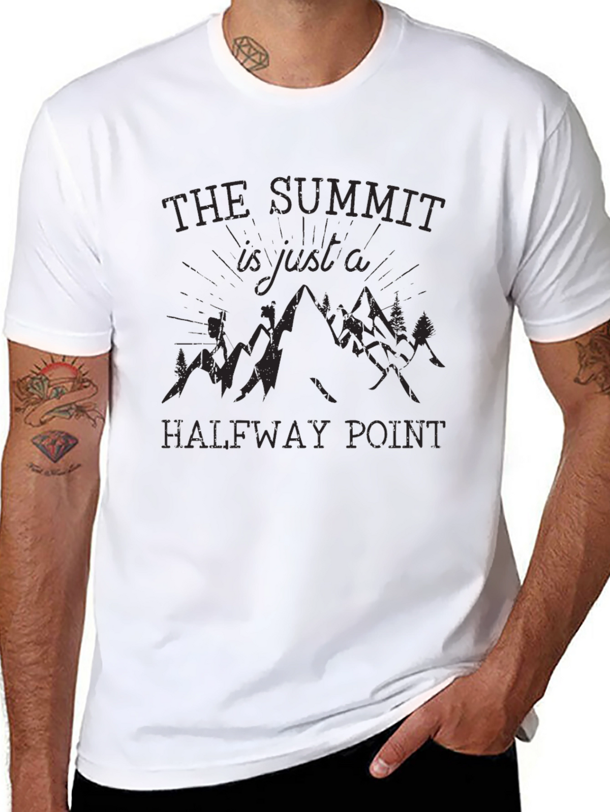 Summit Halfway Point Black Graphic Tee