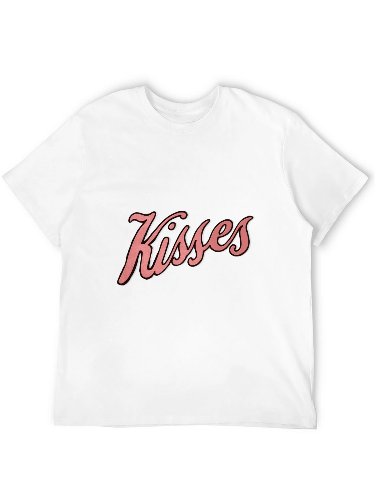 Kisses Graphic Tee - Soft Cotton Blend Casual Shirt