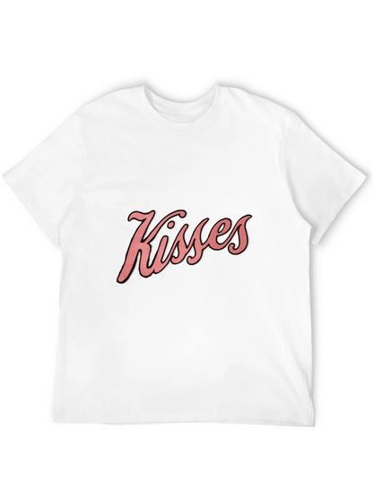 Kisses Graphic Tee - Soft Cotton Blend Casual Shirt
