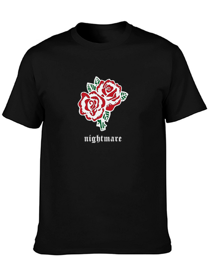 Nightmare Roses Graphic Tee - Black