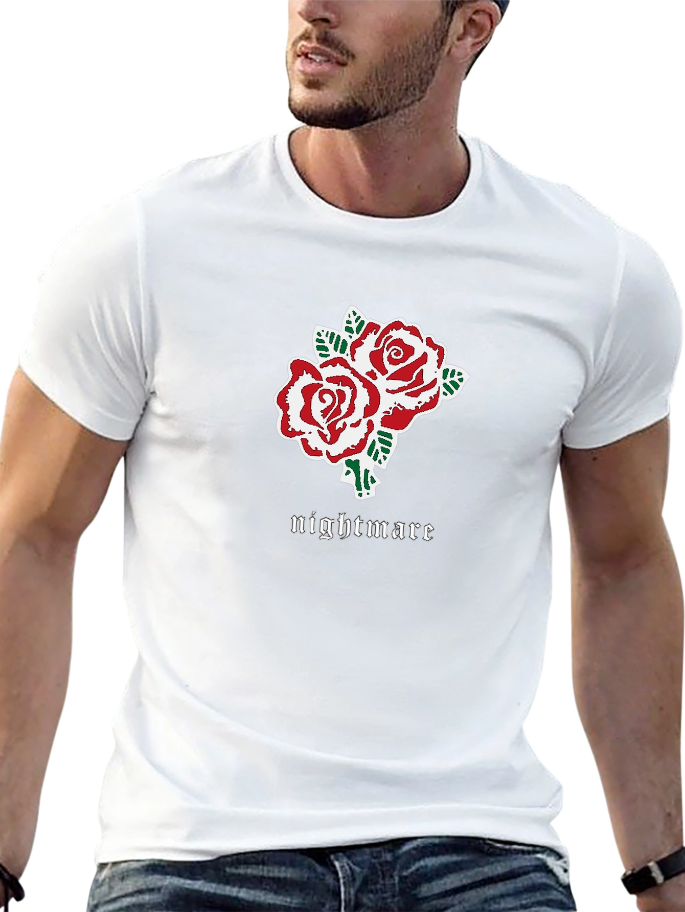 Nightmare Roses Graphic Tee - Black