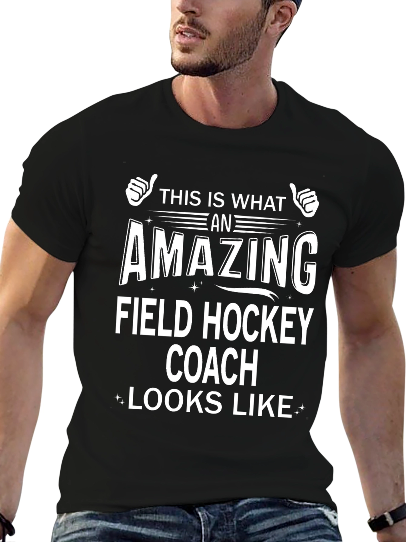 Amazing Field Hockey Coach T-Shirt - Black