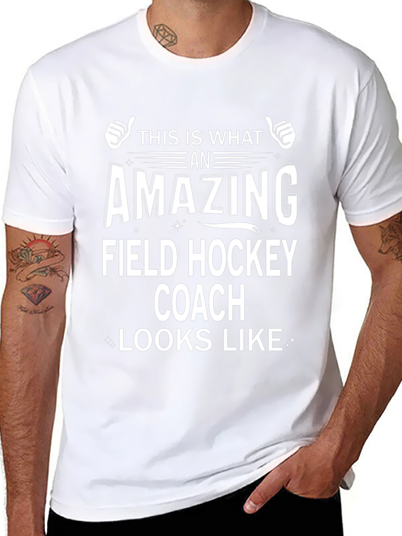 Amazing Field Hockey Coach T-Shirt - Black