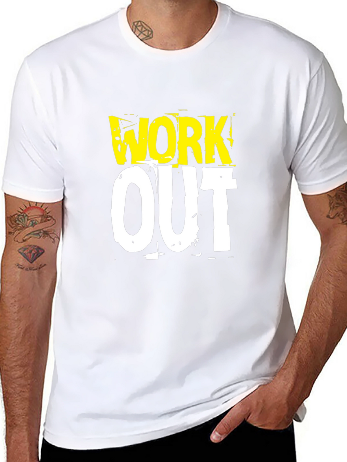 Work Out Graphic Print T-Shirt
