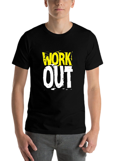 Work Out Graphic Print T-Shirt