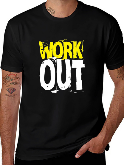 Work Out Graphic Print T-Shirt