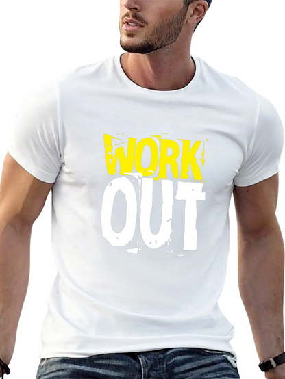 Work Out Graphic Print T-Shirt