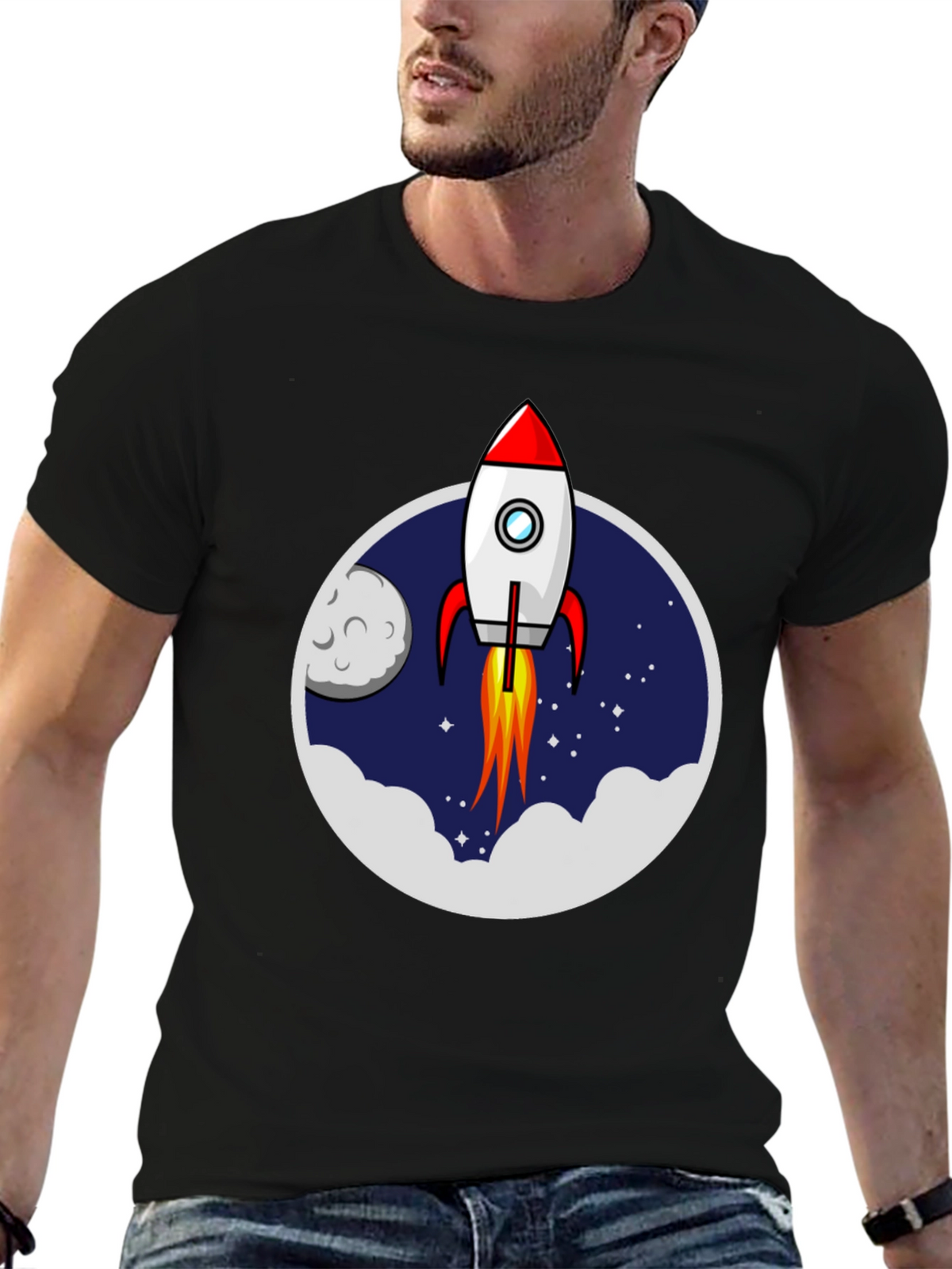 Rocket Launch T-Shirt - Space Adventure Graphic Tee