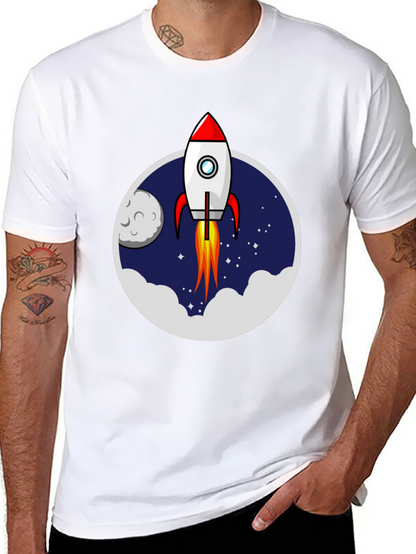 Rocket Launch T-Shirt - Space Adventure Graphic Tee