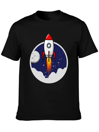 Rocket Launch T-Shirt - Space Adventure Graphic Tee
