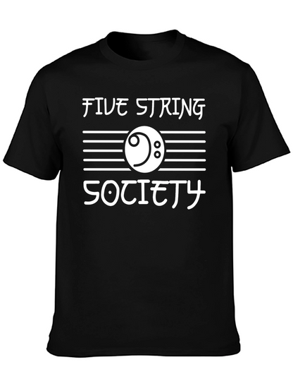 Five String Society Black T-Shirt