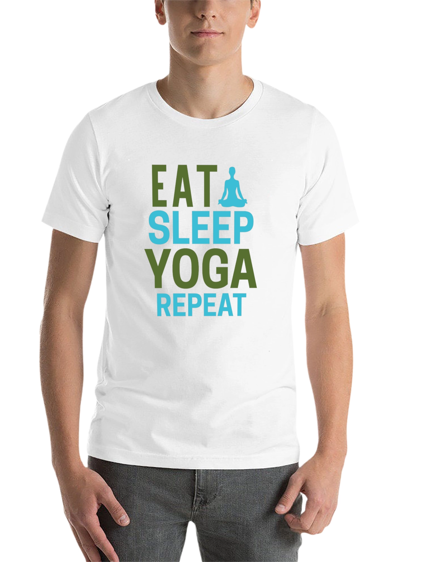 Eat Sleep Yoga Repeat Graphic Tee