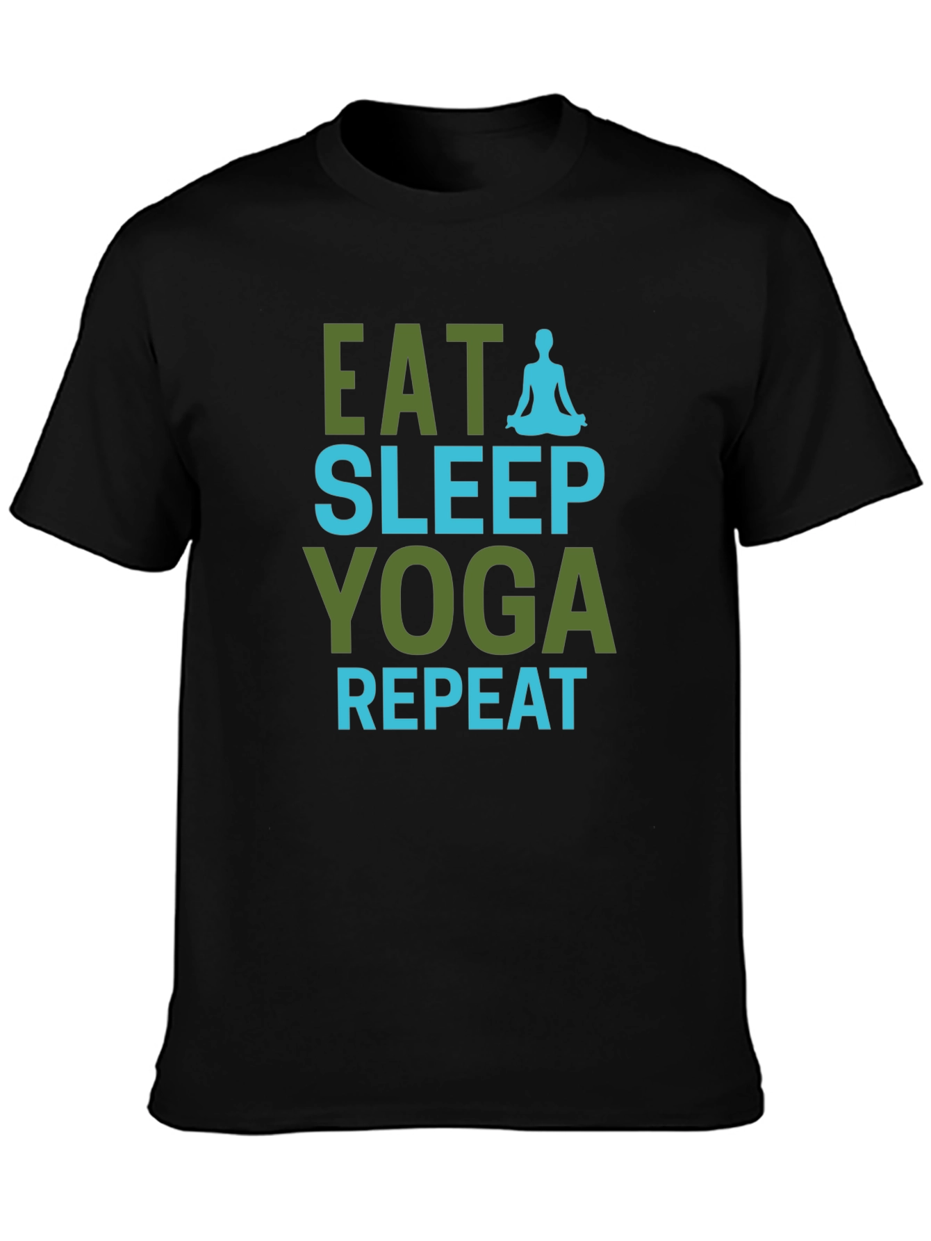 Eat Sleep Yoga Repeat Graphic Tee