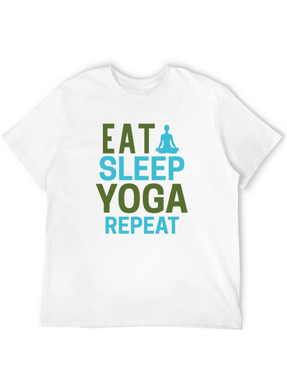 Eat Sleep Yoga Repeat Graphic Tee