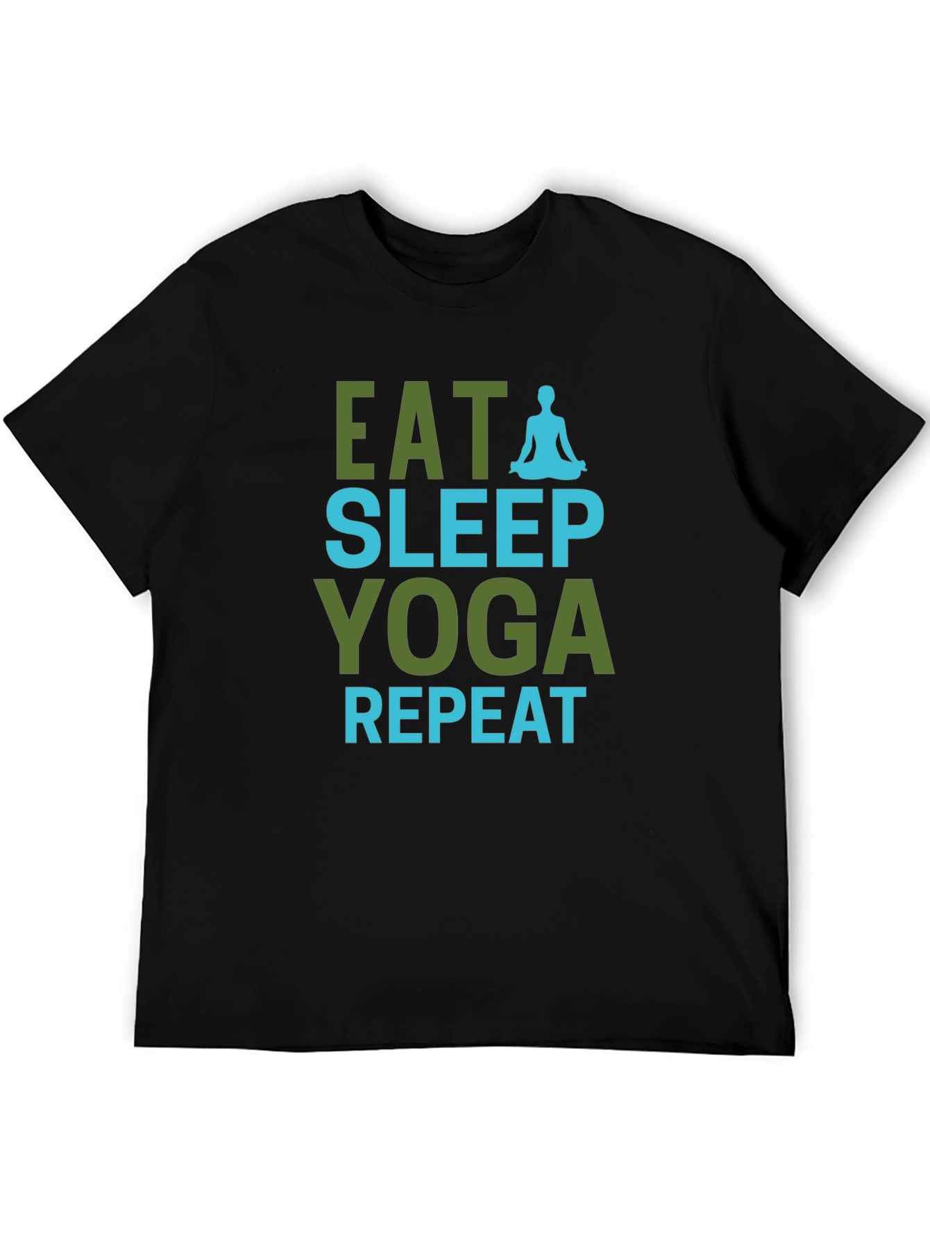 Eat Sleep Yoga Repeat Graphic Tee