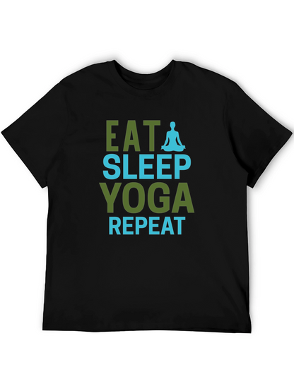 Eat Sleep Yoga Repeat Graphic Tee