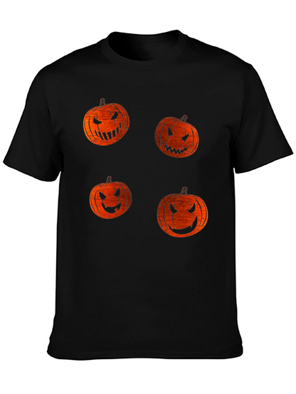 Halloween Pumpkin Face T-Shirt - Spooky Season