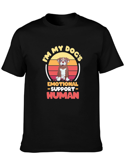 Emotional Support Human Dog T-Shirt