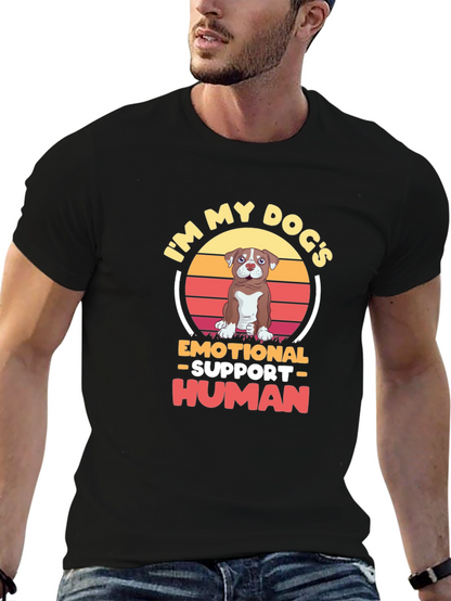 Emotional Support Human Dog T-Shirt