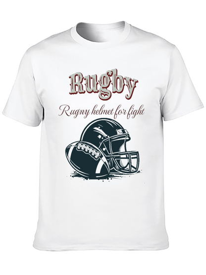 Rugby Helmet T-Shirt - Fight Design