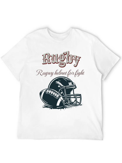 Rugby Helmet T-Shirt - Fight Design