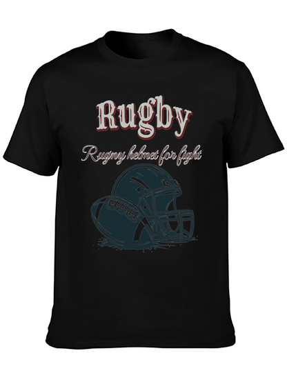 Rugby Helmet T-Shirt - Fight Design