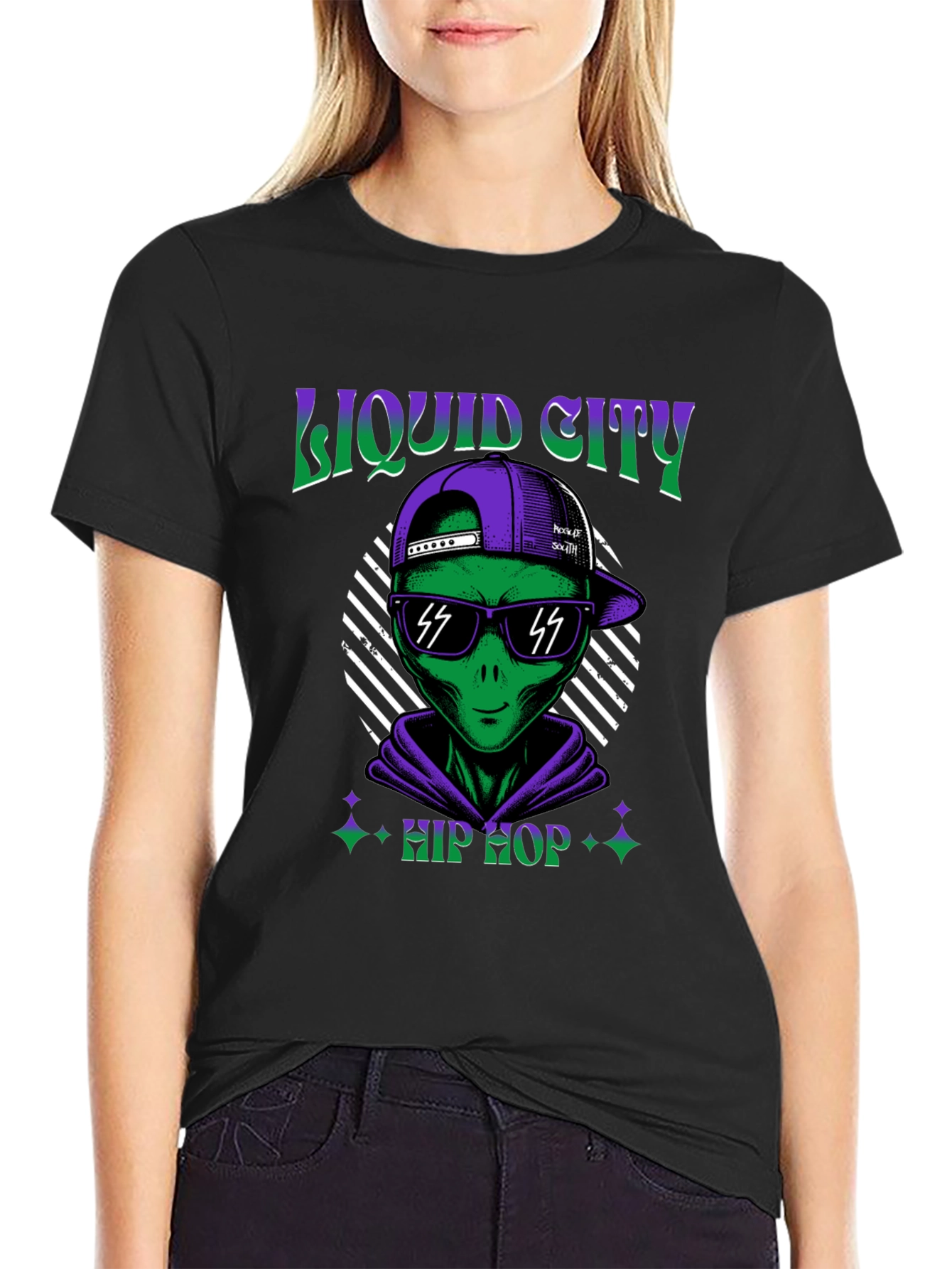Liquid City Hip Hop Alien Graphic Tee