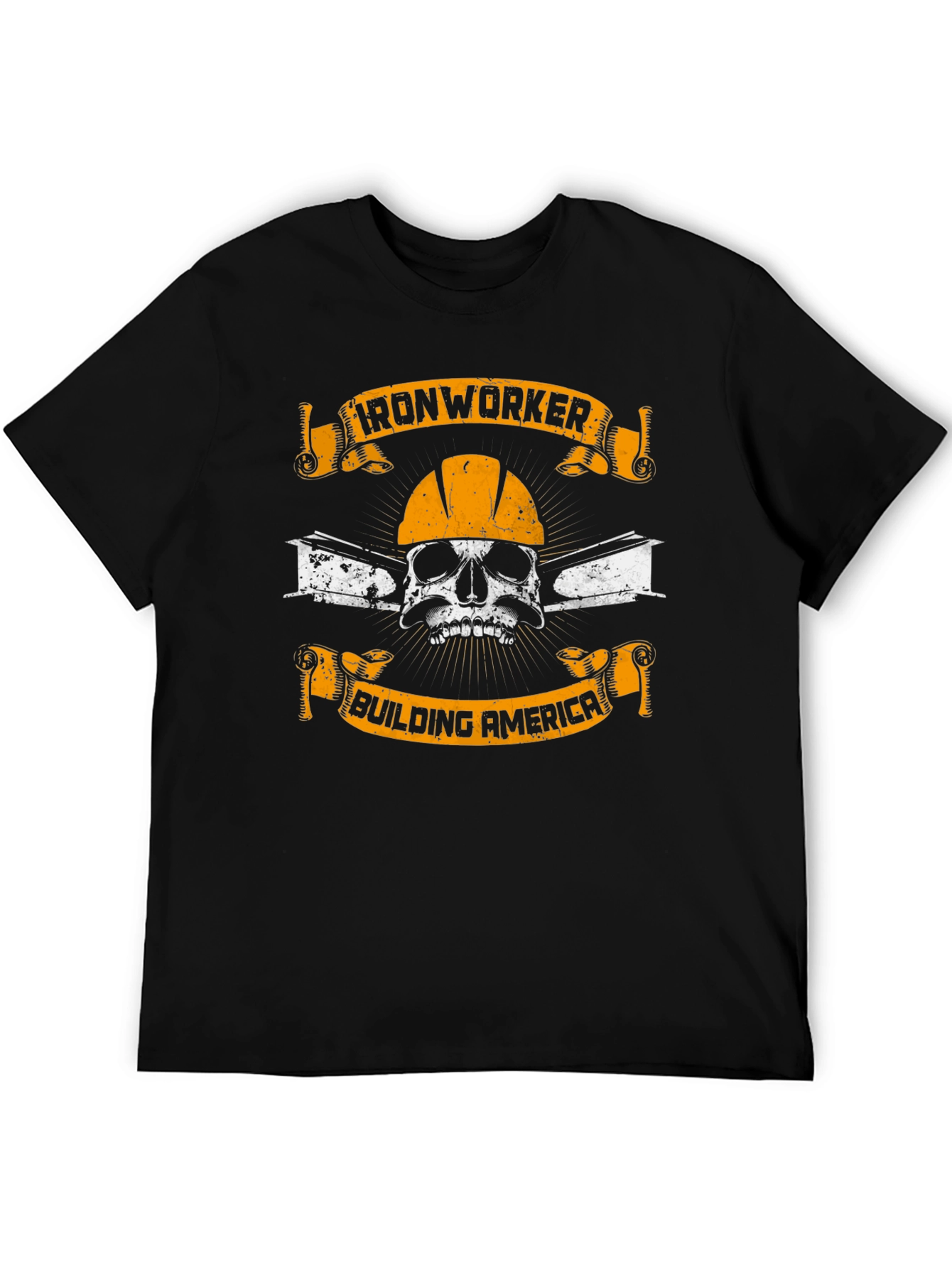 Ironworker Skull Graphic T-Shirt - Building America