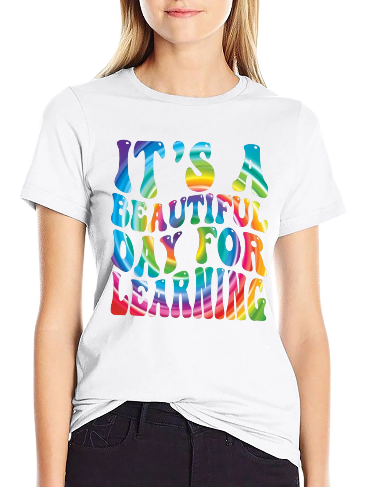 Its A Beautiful Day For Learning Rainbow T-Shirt