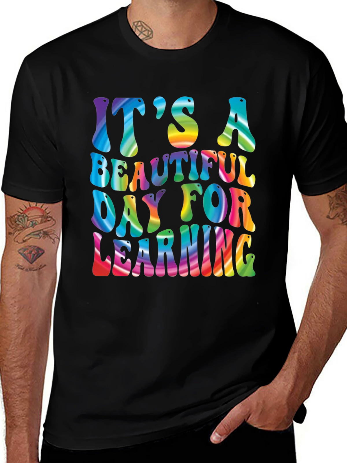 Its A Beautiful Day For Learning Rainbow T-Shirt