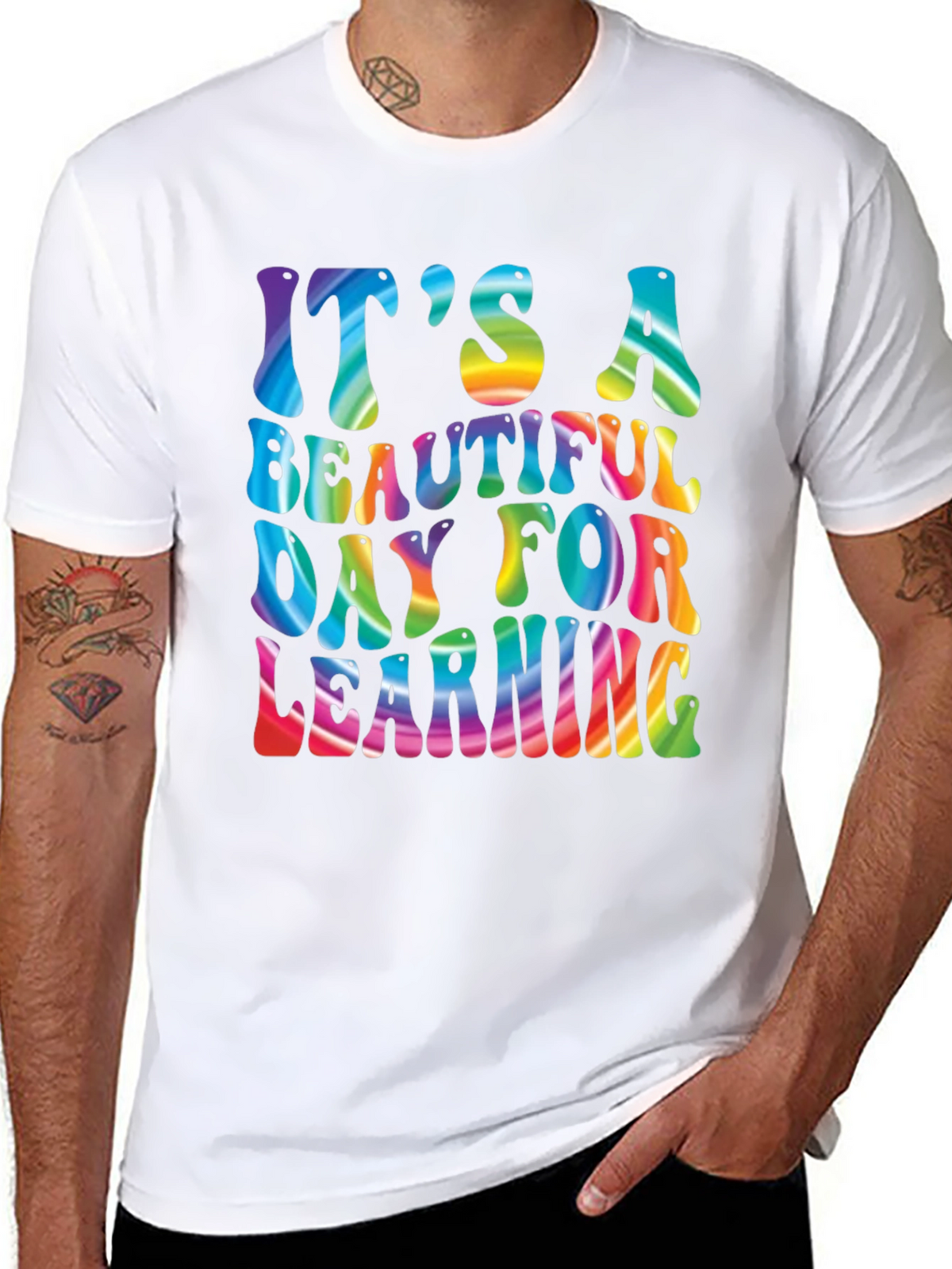 Its A Beautiful Day For Learning Rainbow T-Shirt