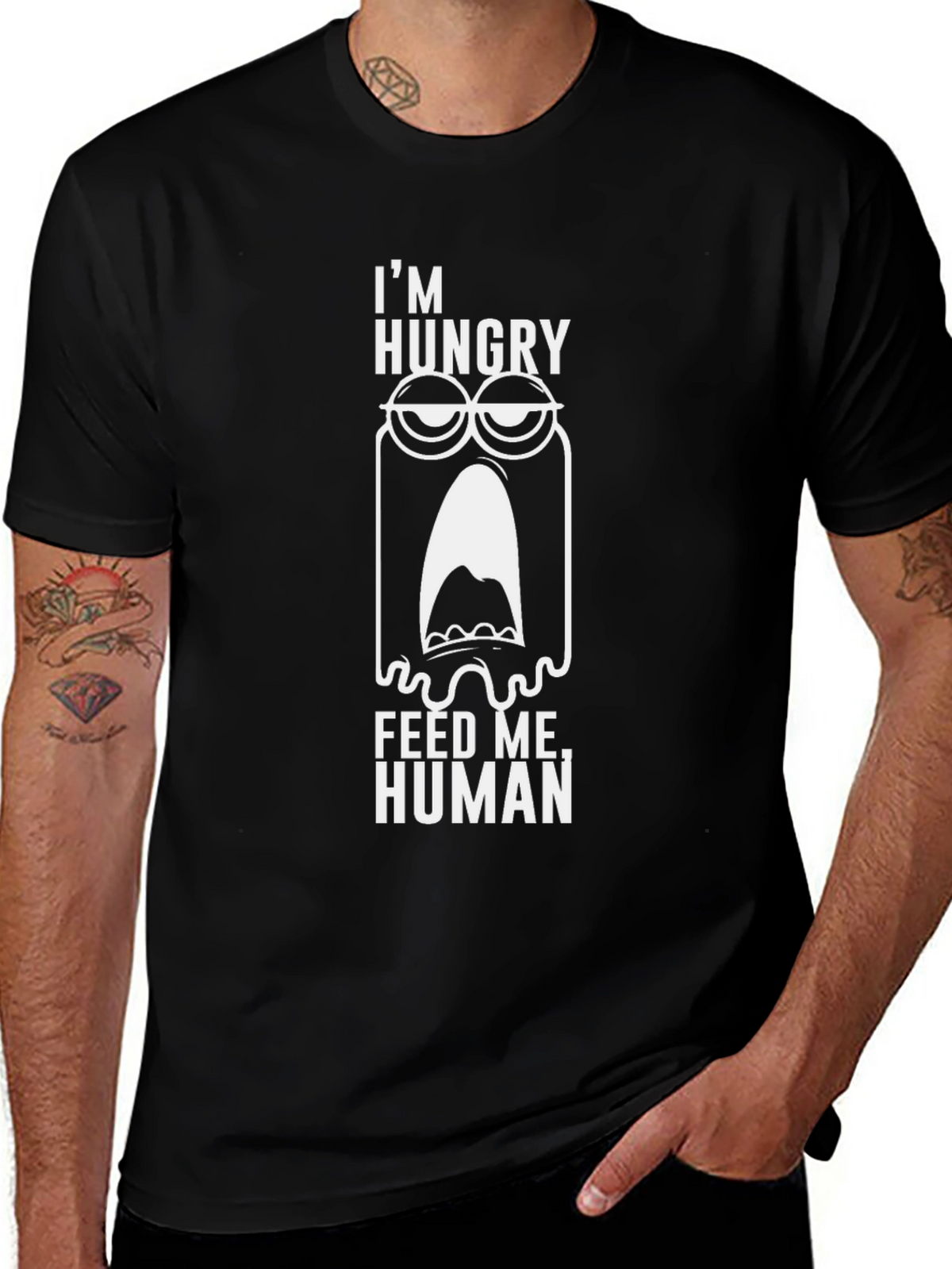 Im Hungry Feed Me Human Graphic Tee