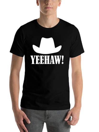 Yeehaw Cowboy Hat Graphic Tee - Western Style