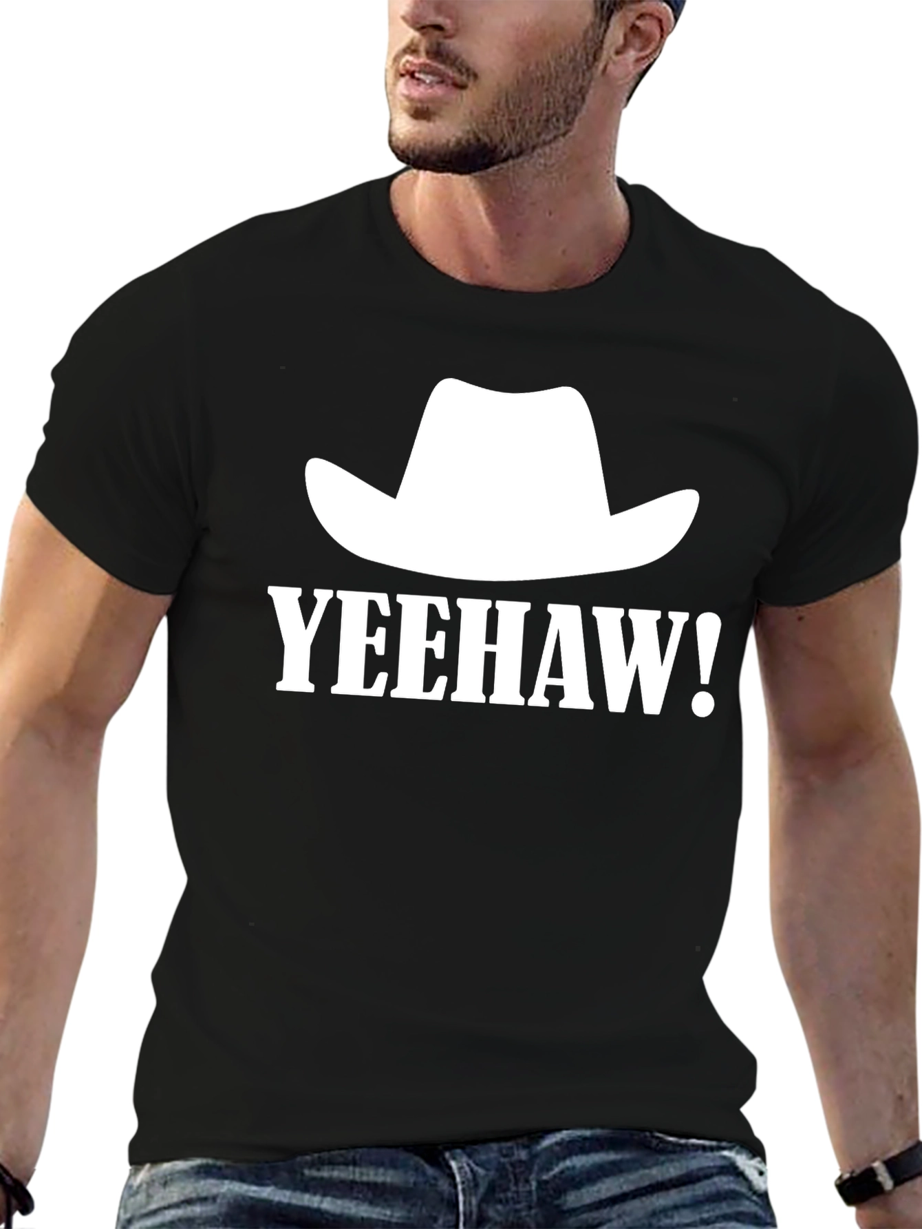Yeehaw Cowboy Hat Graphic Tee - Western Style