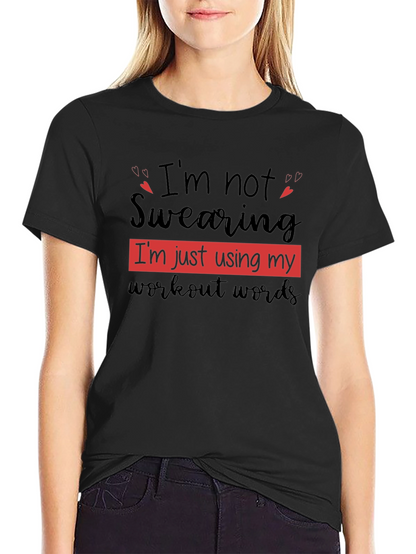 Workout Words T-Shirt Funny Gym Tee