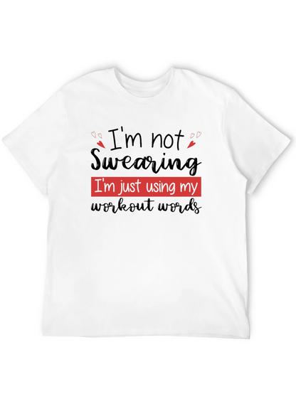 Workout Words T-Shirt Funny Gym Tee