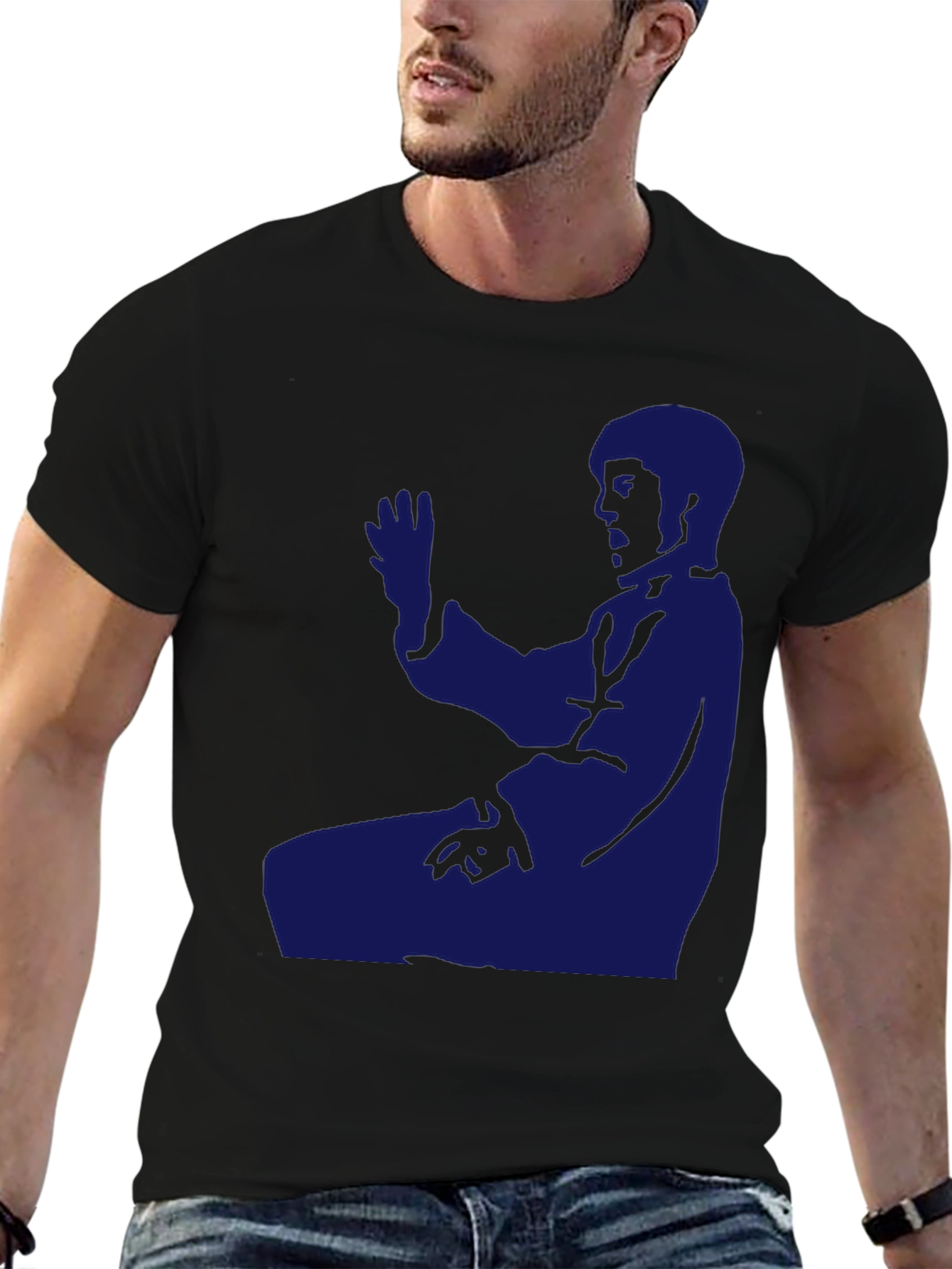 Martial Arts Silhouette T-Shirt - Black