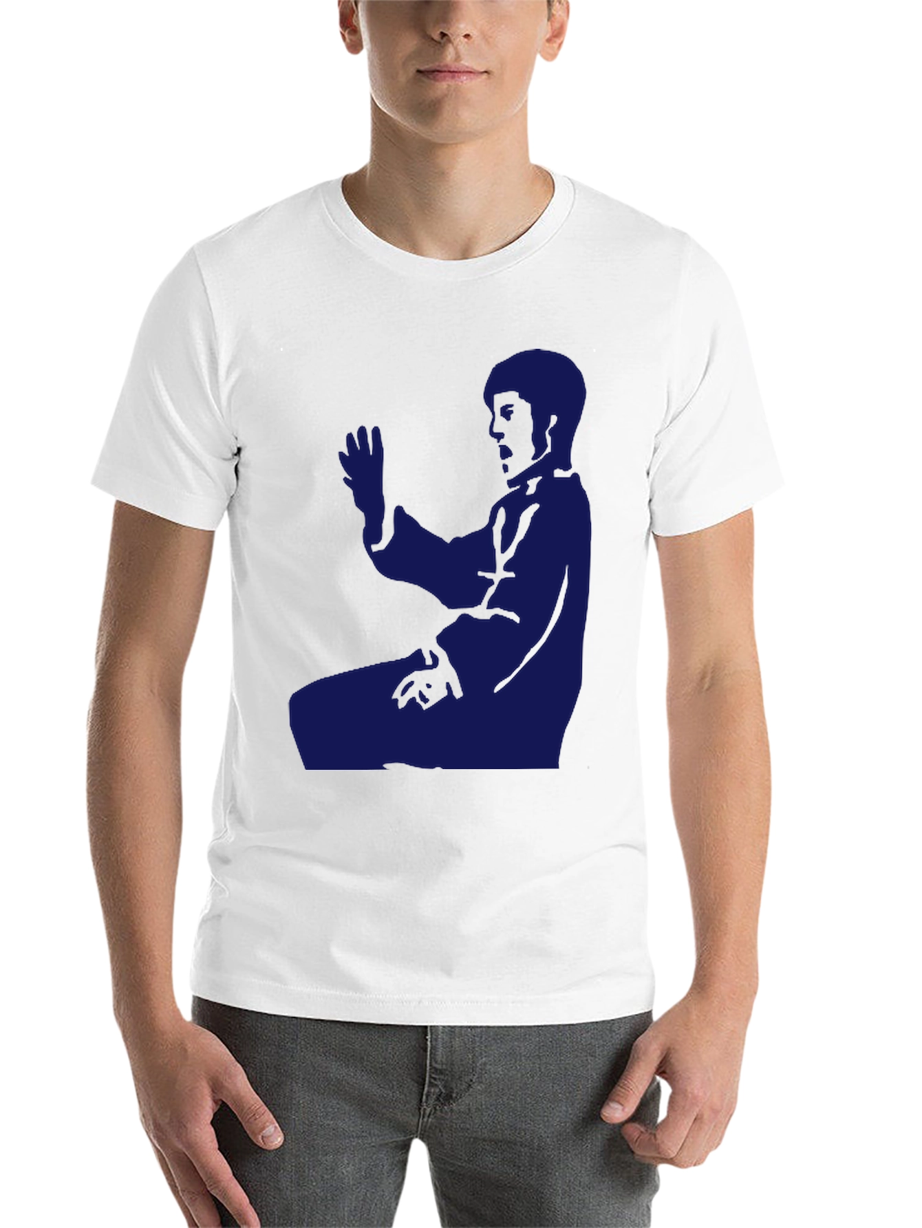 Martial Arts Silhouette T-Shirt - Black