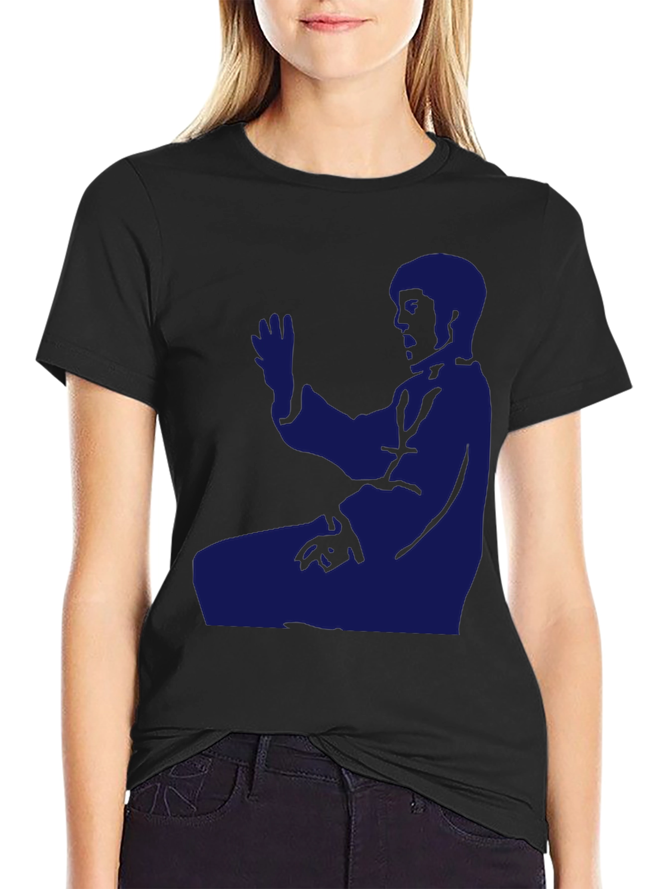 Martial Arts Silhouette T-Shirt - Black