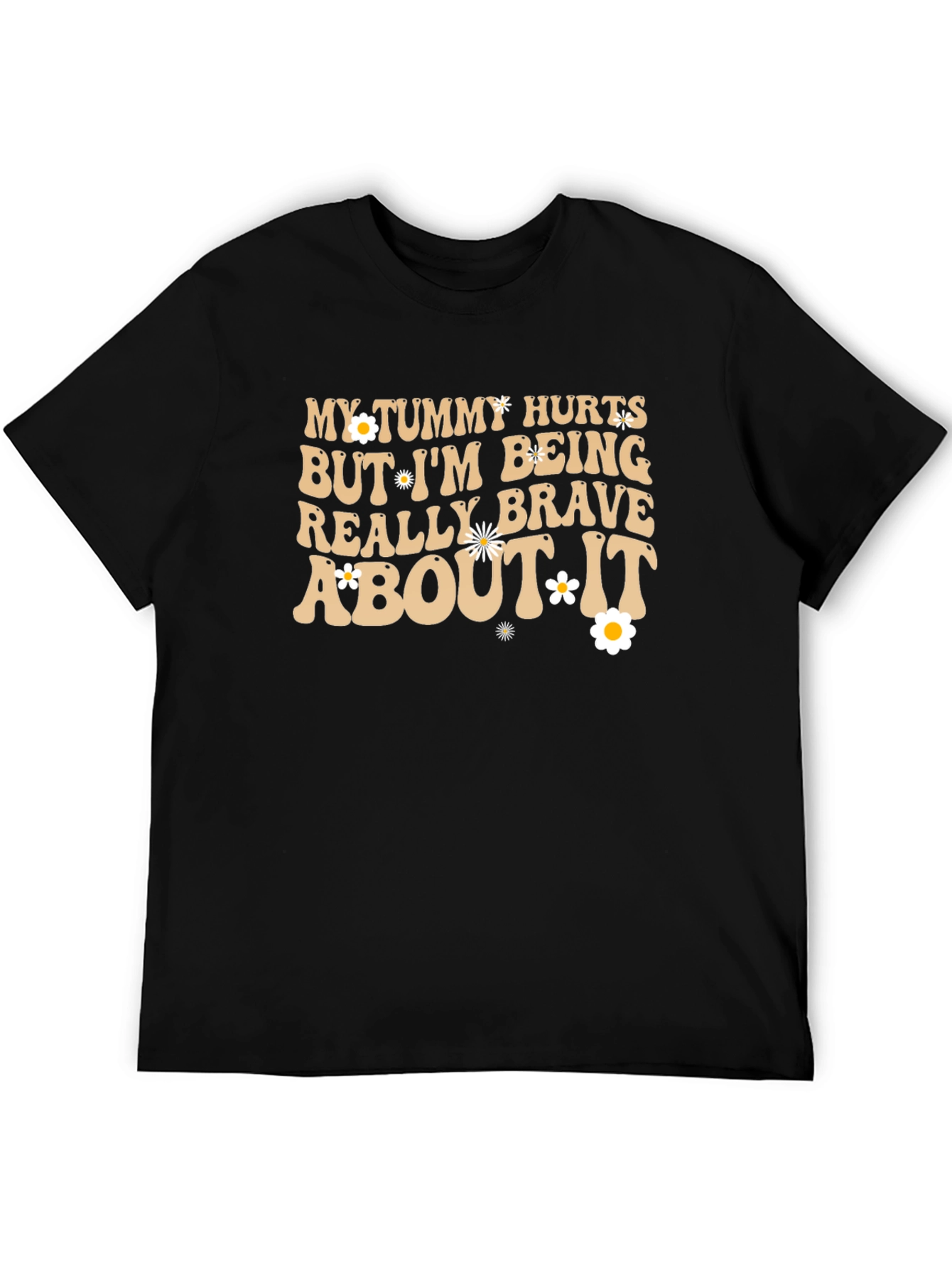 Funny Tummy Hurts Brave Graphic Tee