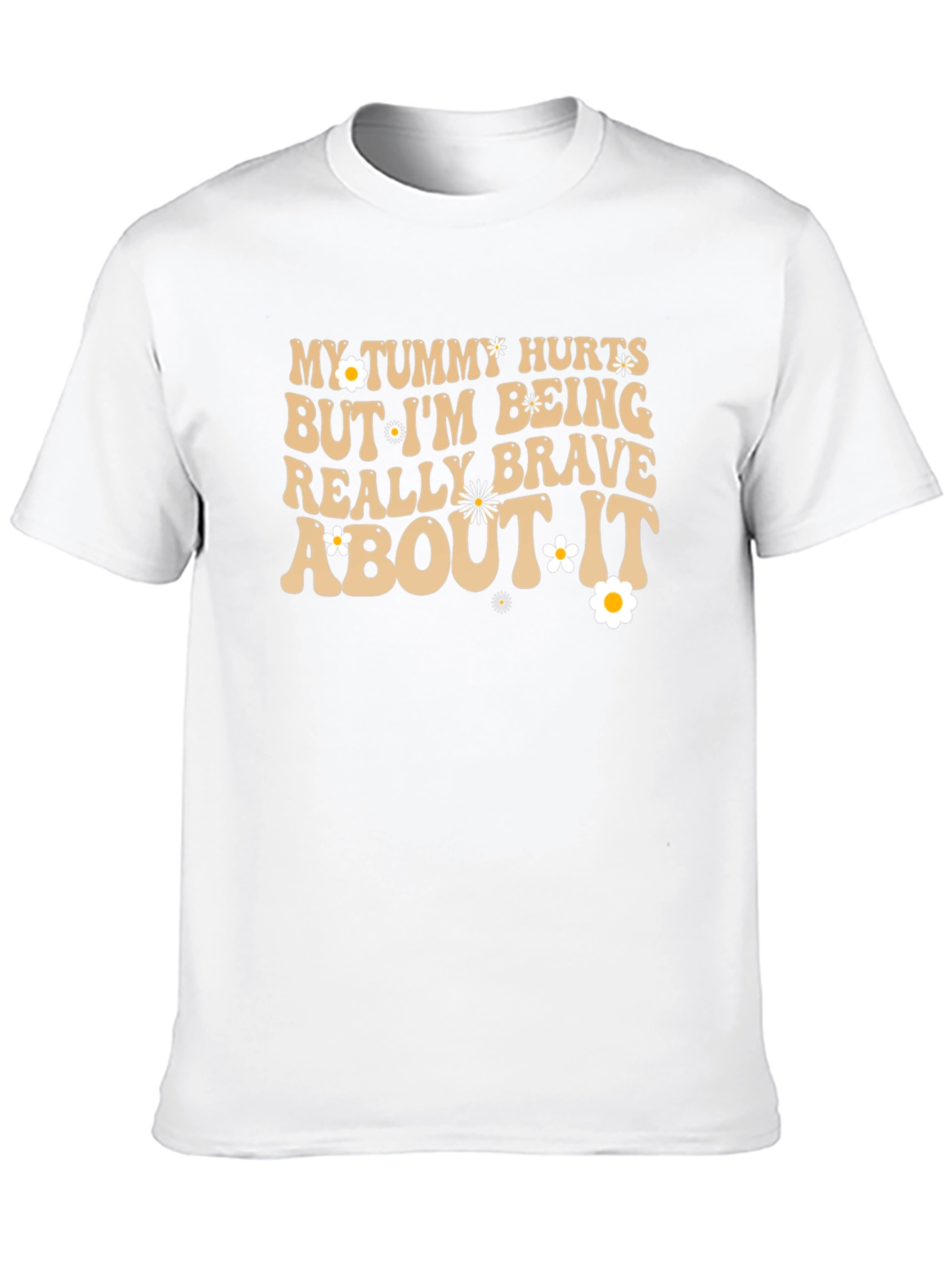 Funny Tummy Hurts Brave Graphic Tee