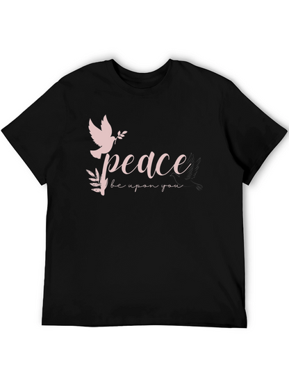 Peace Dove Graphic Black T-Shirt