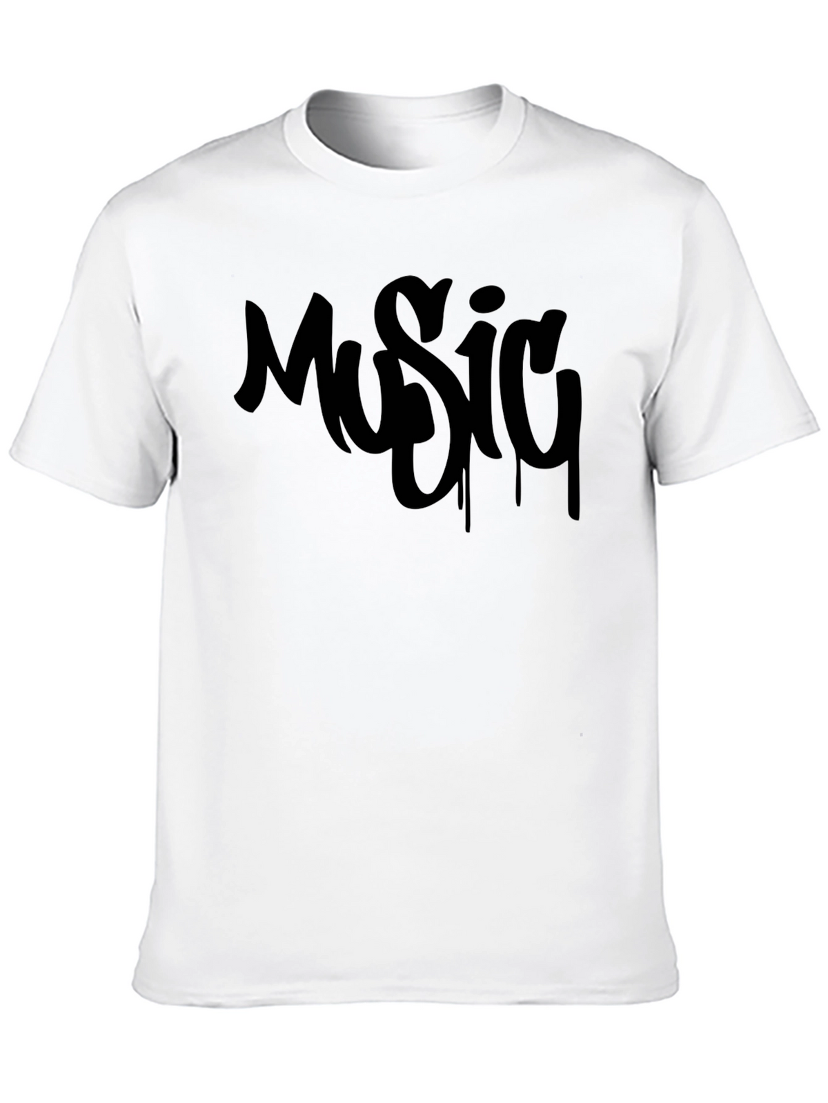 Music Graffiti Style Graphic T-Shirt
