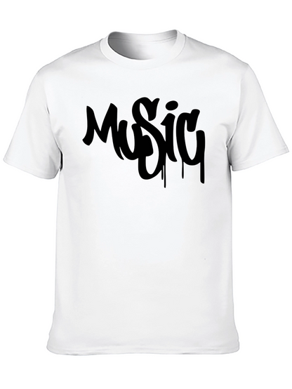 Music Graffiti Style Graphic T-Shirt