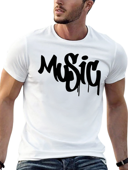 Music Graffiti Style Graphic T-Shirt